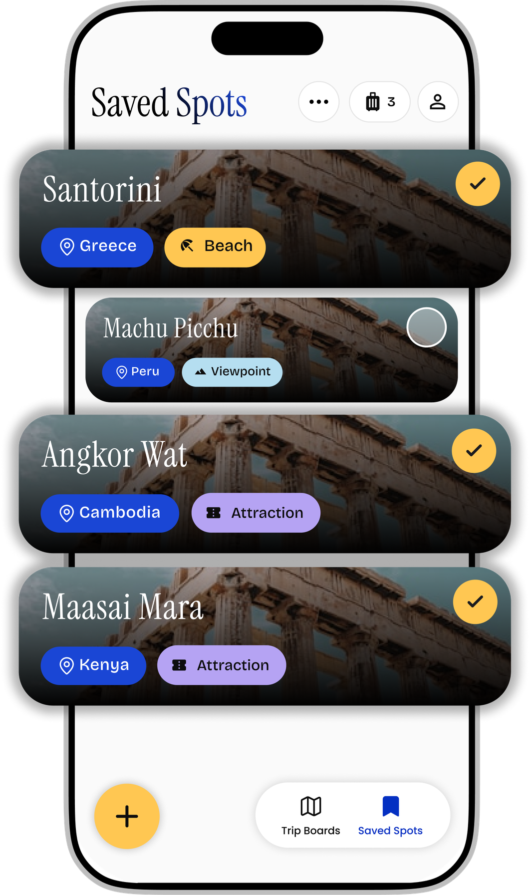 All your saved travel spots in one place in Batootah